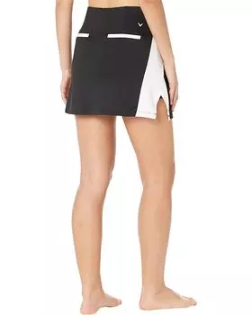 Юбка Callaway 16" Color-Block Skort with Side Slits, цвет Caviar