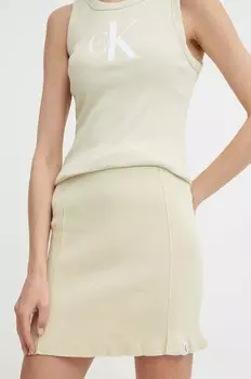 Юбка Calvin Klein Jeans, зеленый