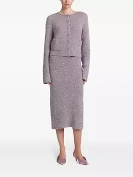 Юбка Carlson с пайетками Altuzarra, бежевый