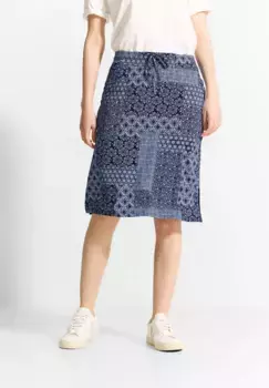 Юбка Cecil из джерси в стиле пэчворк, синий