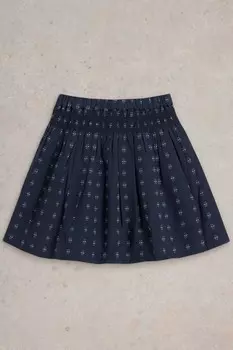 Юбка Celeste Dobby из 100% хлопка White Stuff, синий