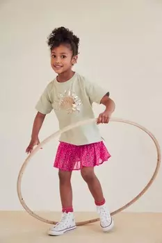 Юбка Celia с принтом Mint Velvet, розовый