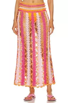 Юбка CeliaB X Revolve Argento, цвет Pink & Peach