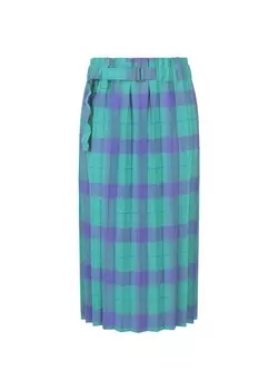 Юбка check pleats bottom Me Issey Miyake, бирюзовый