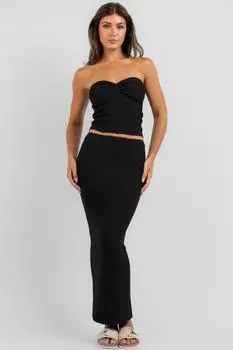 Юбка - Черный - Макси Madmext, черный