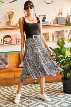 Юбка - Черный - Миди Olalook, черный