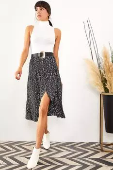 Юбка - Черный - Миди Olalook, черный