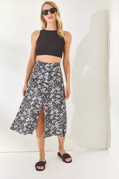 Юбка - Черный - Миди Olalook, черный