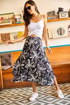 Юбка - Черный - Миди Olalook, черный