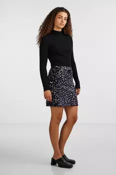 Юбка - Черный - Мини PIECES, черный