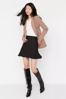 Юбка - Черный - Мини Trendyol, черный