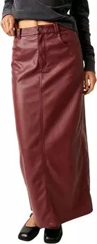 Юбка City Slicker Maxi Free People, цвет Red Jasper