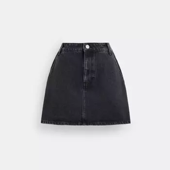 Юбка Coach Denim Skirt, черный