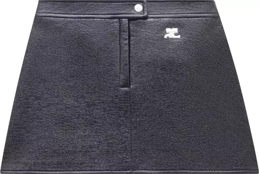 Юбка Courrèges Vinyl Mini Skirt 'Navy', синий