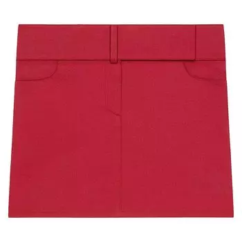 Юбка Courrges Belted Miniskirt 'Ruby', красный