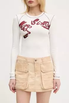 Юбка DE-TON SKIRT Diesel, бежевый