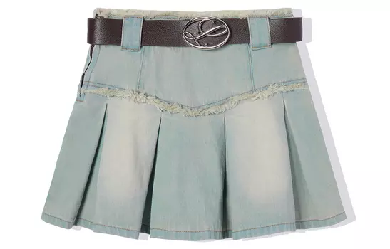 Юбка Denim Dress Women's Washed Denim Blue LA CRAWFISH, Washed Denim Blue