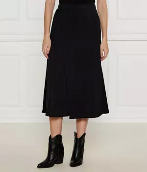 Юбка Desigual миди плиссированная, черный