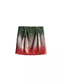 Юбка Desigual Sequin, серебряный