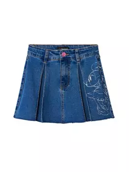 Юбка Desigual Skirt, синий