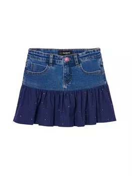 Юбка Desigual Skirt, синий