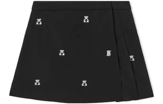 Юбка детская Burberry, черный / белый