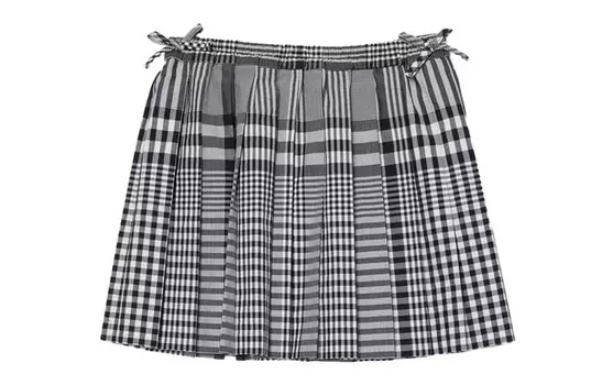 Юбка детская Burberry, серый / белый