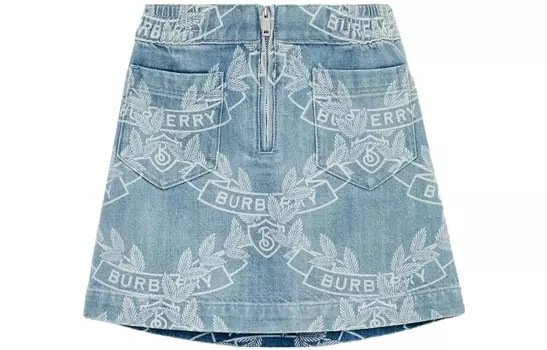 Юбка детская Burberry, светло-голубой