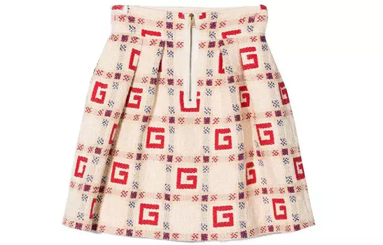 Юбка детская Gucci в клетку, розовый