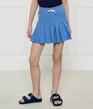 Юбка детская Polo Ralph Lauren на кулиске плиссированная, синий