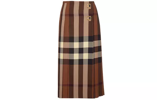 Юбка длинная женская Burberry, коричневый