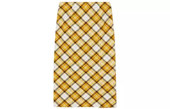 Юбка длинная женская Burberry, оранжевый