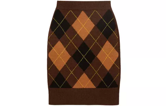 Юбка длинная женская Burberry, темно-коричневый