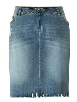 Юбка длиной до колена Angel of Style, цвет blue stone