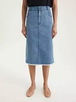 Юбка длиной до колена BGN, светло-синий