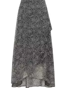 Юбка длиной до колена DreiMaster, цвет schwarz mehrfarbig