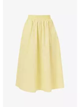 Юбка длиной до колена GINI LONDON, цвет limegreen