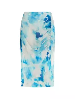 Юбка длиной до колена IZIA, цвет blau mehrfarbig