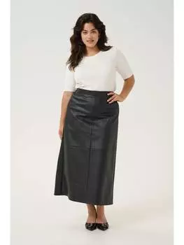 Юбка длиной до колена KAFFE curve, глубокий черный