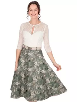 Юбка длиной до колена MarJo, синий