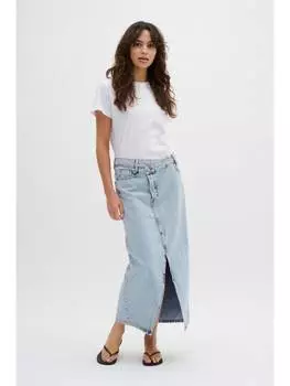 Юбка длиной до колена My Essential Wardrobe, цвет light blue retro wash