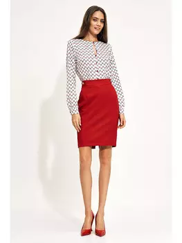 Юбка длиной до колена Nife, красный