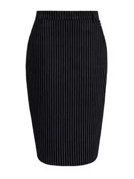 Юбка длиной до колена Queen, черный