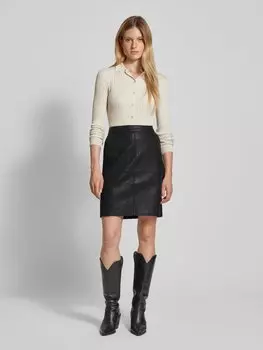 Юбка длиной до колена с застежкой-молнией, модель «Гунилла» Soyaconcept, черный