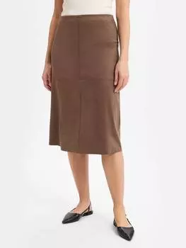 Юбка длиной до колена Someday, коричневый