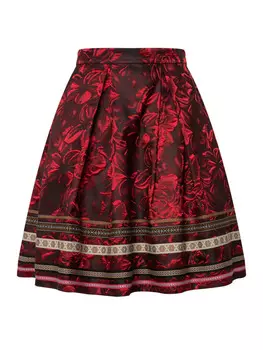 Юбка длиной до колена Ulla Popken, красный