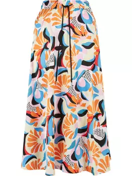 Юбка длиной до колена Urban Classics, цвет magicmangoabstract