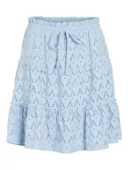 Юбка длиной до колена Vila, светло-синий