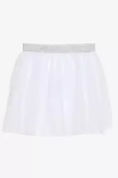 Юбка для девочек из тюля с узором белого цвета и эластичной резинкой на талии (1–3 года) Breeze