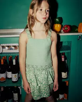 Юбка для девочек Sfera, зеленый